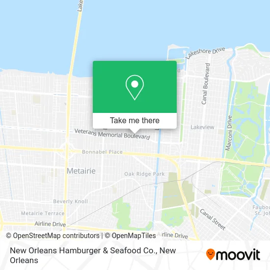New Orleans Hamburger & Seafood Co. map