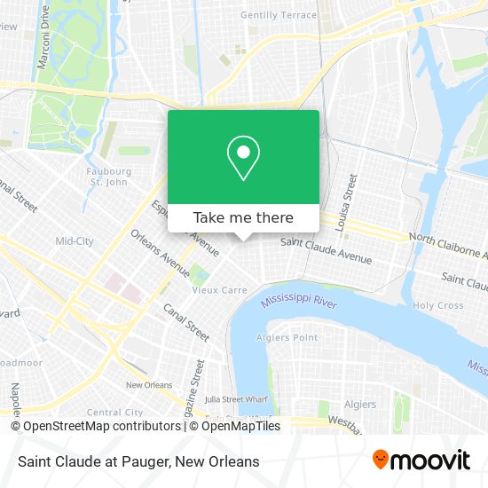 Mapa de Saint Claude at Pauger