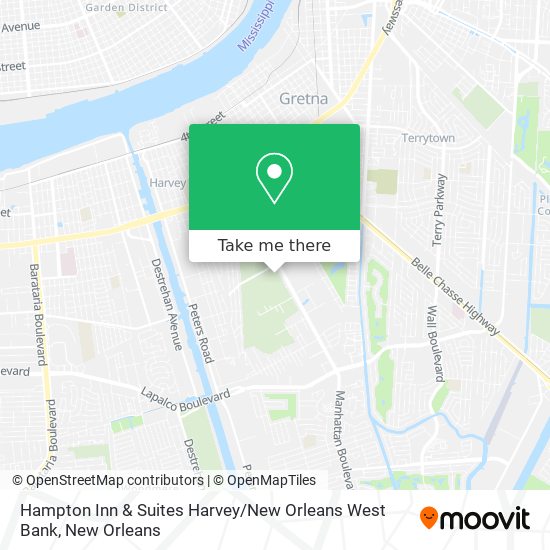 Hampton Inn & Suites Harvey / New Orleans West Bank map