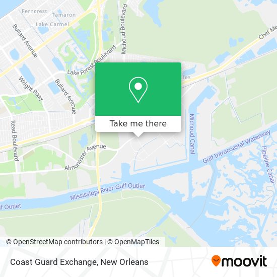 Coast Guard Exchange map