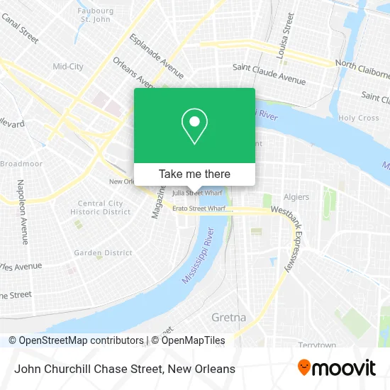 John Churchill Chase Street map