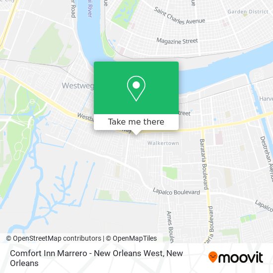 Comfort Inn Marrero - New Orleans West map