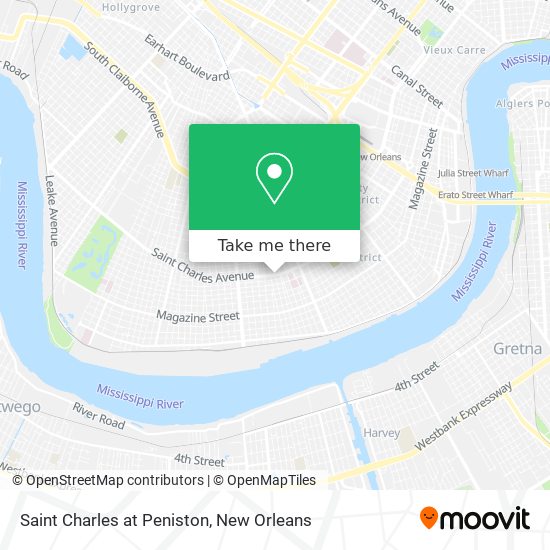 Saint Charles at Peniston map