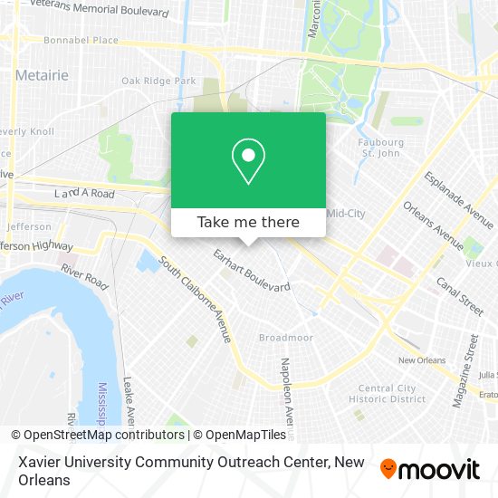 Mapa de Xavier University Community Outreach Center