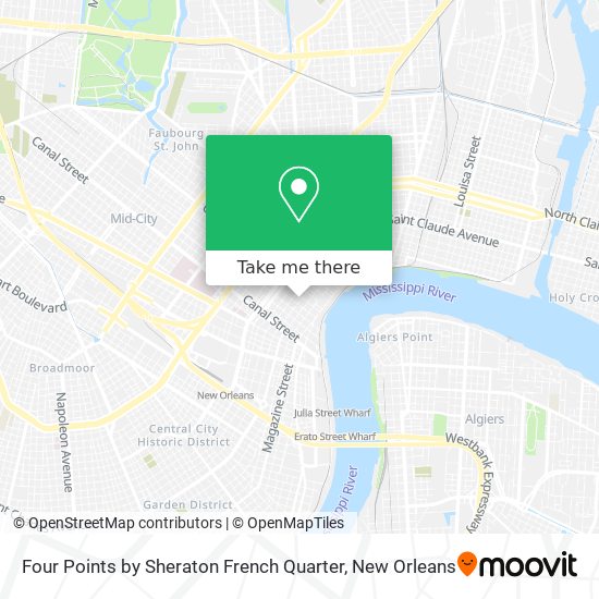 Mapa de Four Points by Sheraton French Quarter