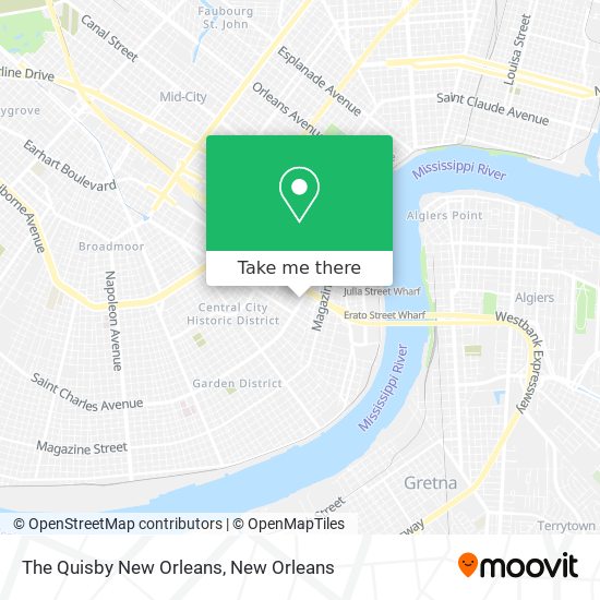 Mapa de The Quisby New Orleans