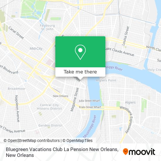 Bluegreen Vacations Club La Pension New Orleans map