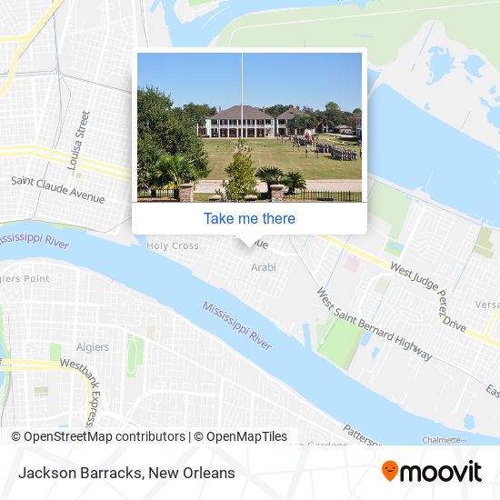 Mapa de Jackson Barracks