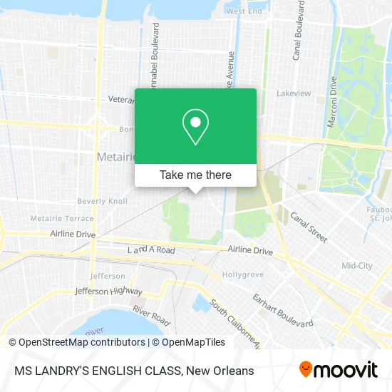 MS LANDRY'S ENGLISH CLASS map