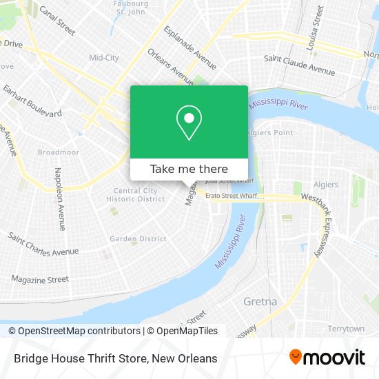 Mapa de Bridge House Thrift Store