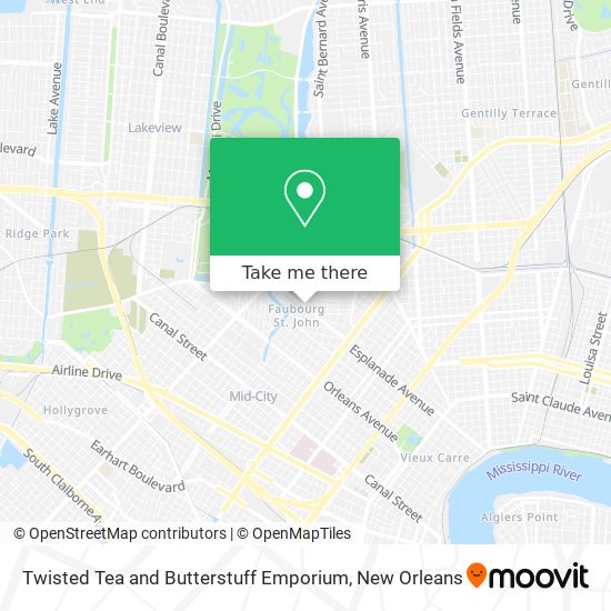 Mapa de Twisted Tea and Butterstuff Emporium