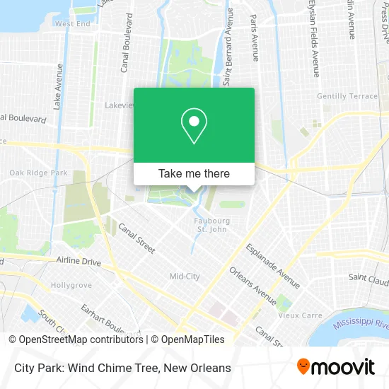 City Park: Wind Chime Tree map