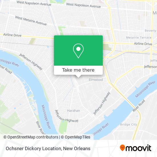 Mapa de Ochsner Dickory Location