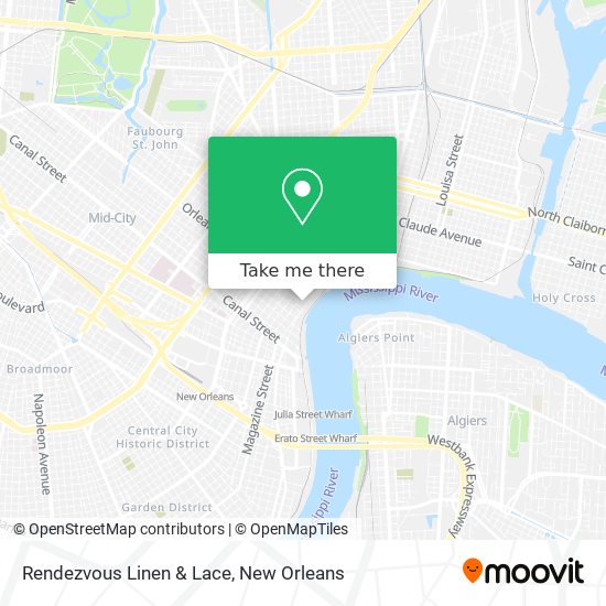 Rendezvous Linen & Lace map