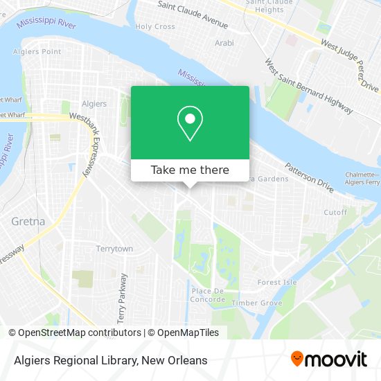 Algiers Regional Library map