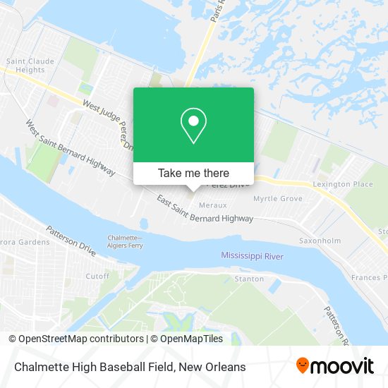 Mapa de Chalmette High Baseball Field