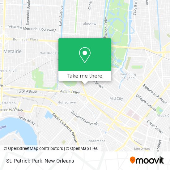 Mapa de St. Patrick Park