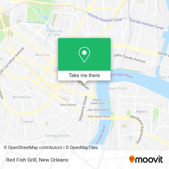 Red Fish Grill map
