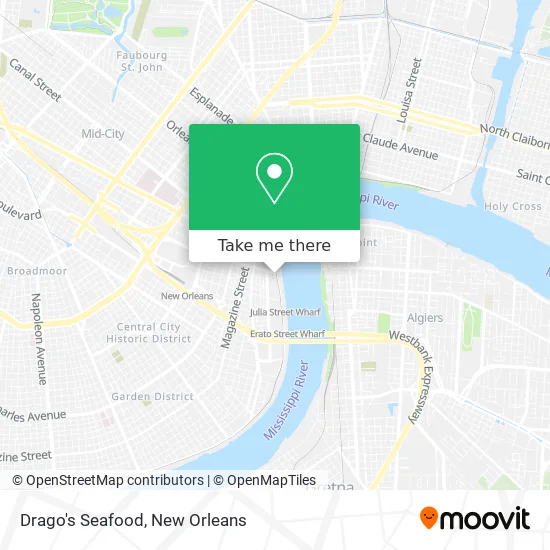 Drago's Seafood map