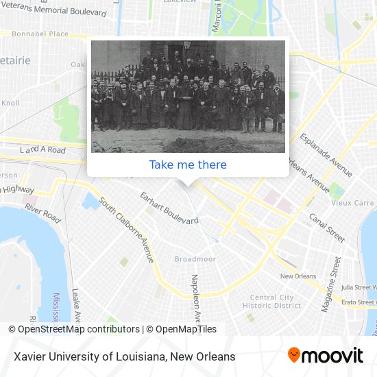 Mapa de Xavier University of Louisiana