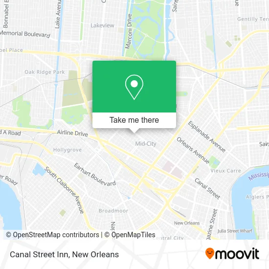 Canal Street Inn map