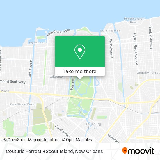 Mapa de Couturie Forrest +Scout Island