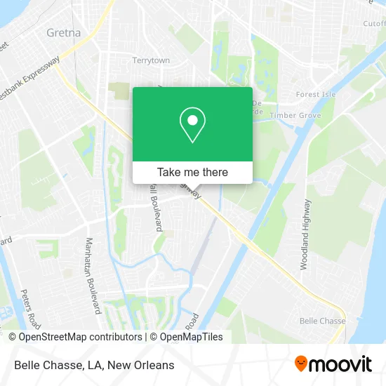 Belle Chasse, LA map