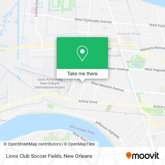 Lions Club Soccer Fields map