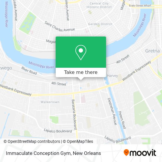 Immaculate Conception Gym map