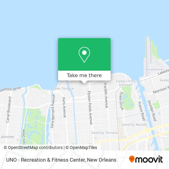 UNO - Recreation & Fitness Center map