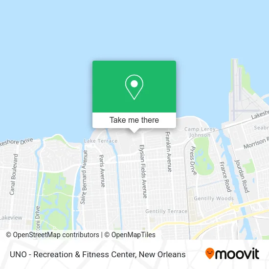 UNO - Recreation & Fitness Center map