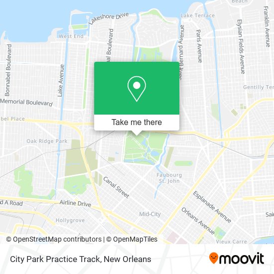 City Park Practice Track map