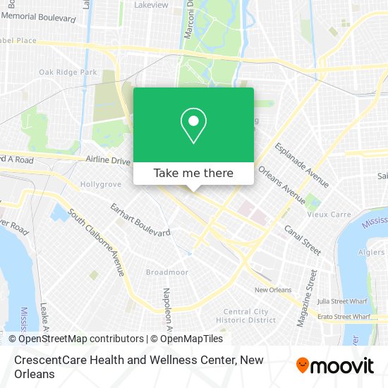 CrescentCare Health and Wellness Center map