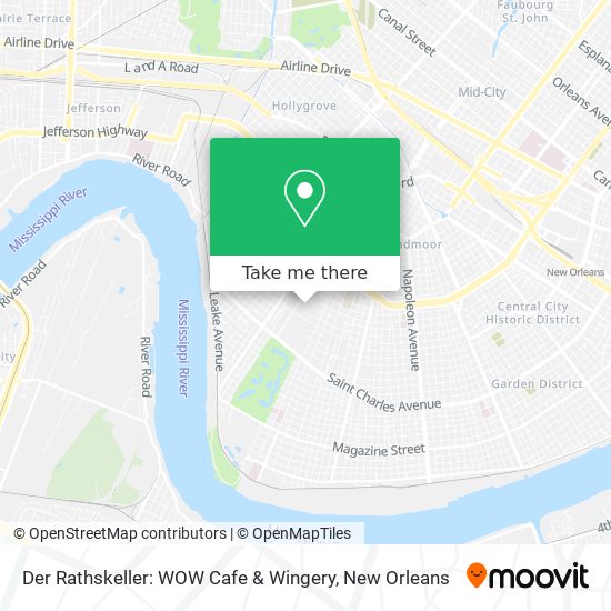Der Rathskeller: WOW Cafe & Wingery map