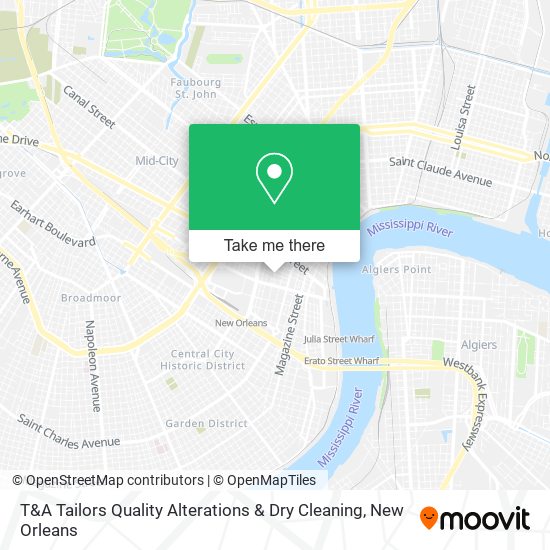 T&A Tailors Quality Alterations & Dry Cleaning map