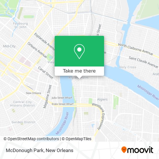 Mapa de McDonough Park