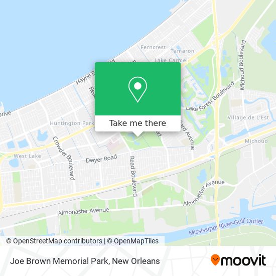 Joe Brown Memorial Park map