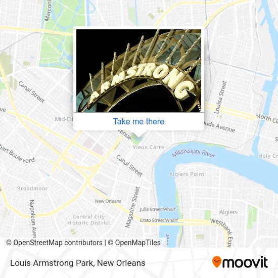 Louis Armstrong Park map