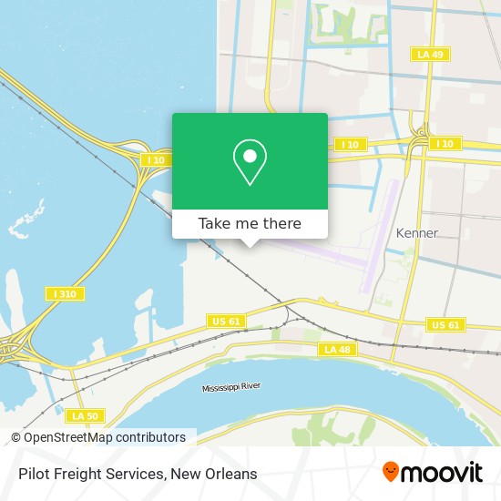 Pilot Freight Services map