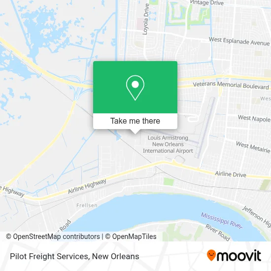 Pilot Freight Services map