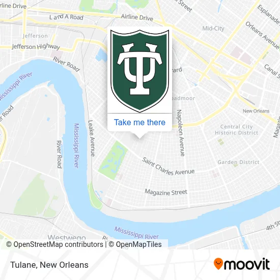 Tulane map