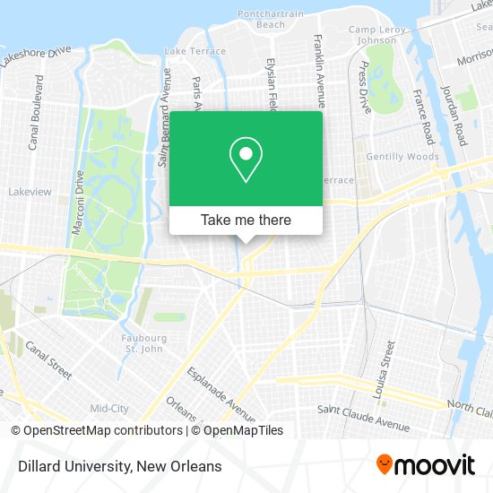 Dillard University map