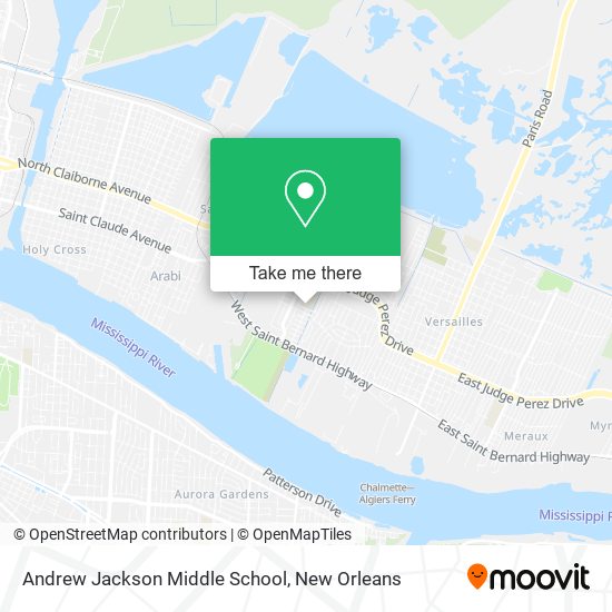 Mapa de Andrew Jackson Middle School