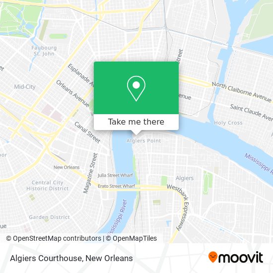 Algiers Courthouse map