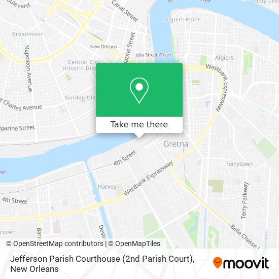 Mapa de Jefferson Parish Courthouse (2nd Parish Court)