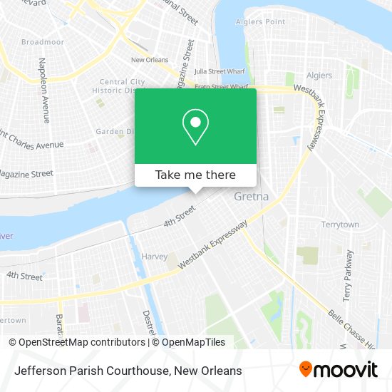 Jefferson Parish Courthouse map