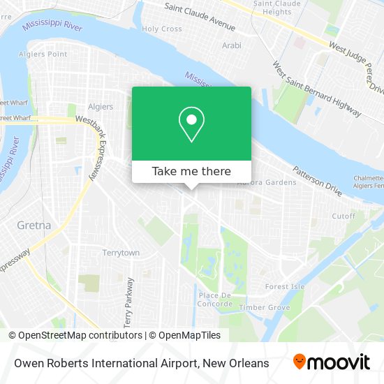 Owen Roberts International Airport map