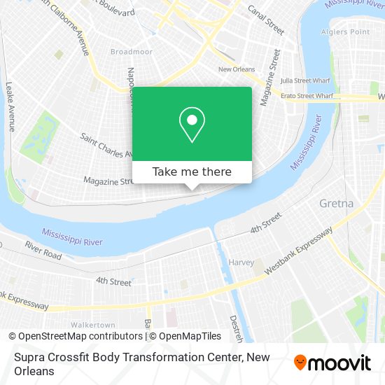 Supra Crossfit Body Transformation Center map