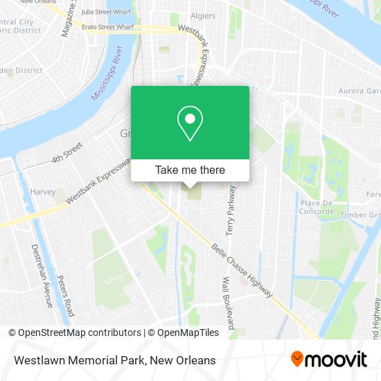 Mapa de Westlawn Memorial Park