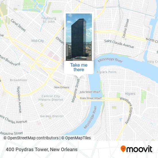 400 Poydras Tower map